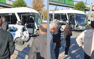 Malatya’da Trambüs İle Otomobil Çarpıştı: 5 Yaralı