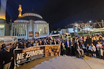 Malatya'da Gazze protestosu