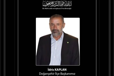 Yapıcıoğlu'ndan vefat eden İlçe Başkanı Kaplan için başsağlığı mesajı