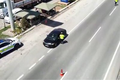 Yılın ilk 4 ayında havadan yapılan denetimlerde 37 binden fazla araca işlem yapıldı