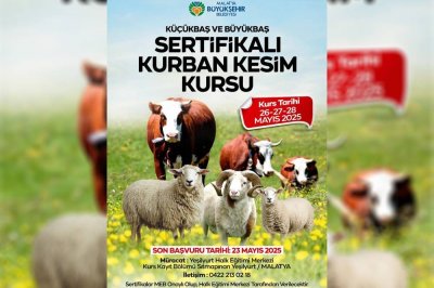 Malatya Büyükşehir Belediyesi'den kurban kesim kursu