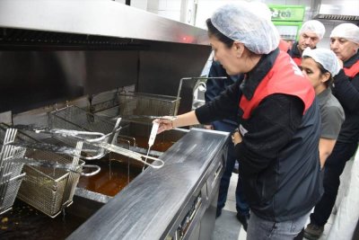 Malatya'da Kızartmalık Katı ve Sıvı Yağlara Yönelik Denetim Yapıldı