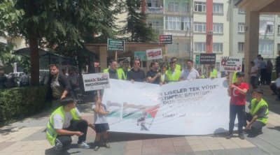 Malatya'da öğrenciler israil'i protesto etti