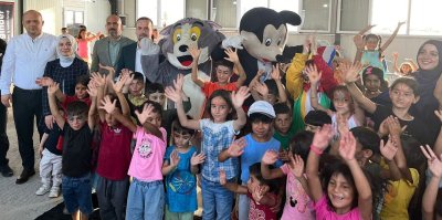 MAGİNDER Bayramlaşmayı Konteyner Kentte Çocuklarla yaptı