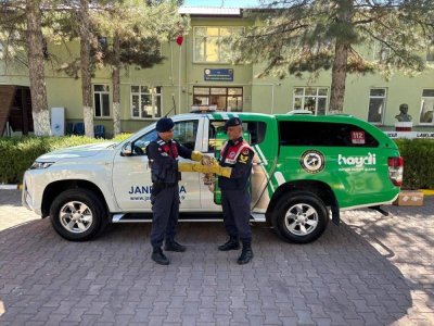 Malatya'da yaralı bulunan kızıl şahin tedavi edilecek