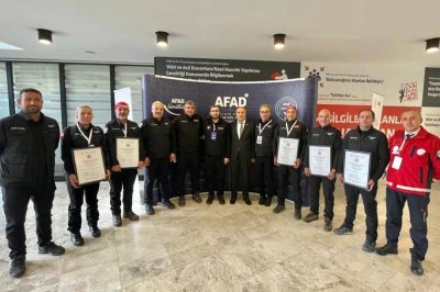 Malatya İl Milli Eğitim Müdürlüğü Arama Kurtarma Ekibi akreditasyon belgesini aldı